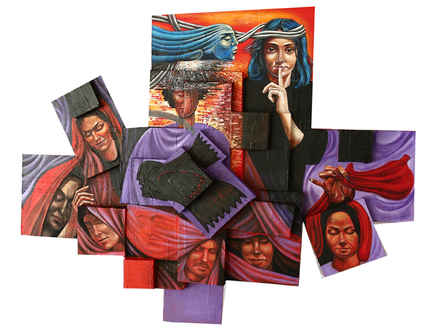 کتاب‎هایی که خوانده نشده‎اند / نگاهی برحجم نقاشی‎هاي رحيم مولائيان