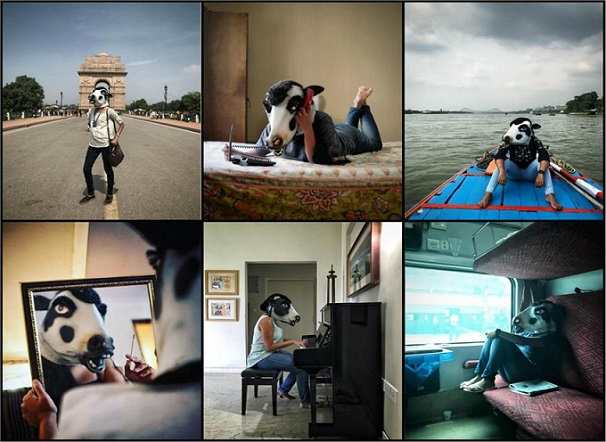 زنانی با ماسک کله گاو: آیا زنان از گاو کمترند؟